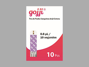 Gojji Blood Ketone Test Box — prescription drug image