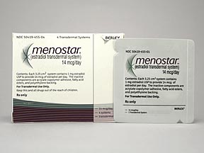 Menostar Box — prescription drug image