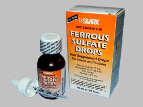 Ferrous Sulfate Bottle — prescription drug image