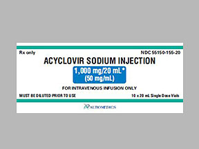 Acyclovir Sodium Vial — prescription drug image