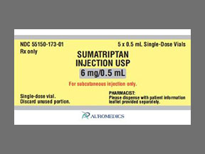 Sumatriptan Succinate Vial — prescription drug image