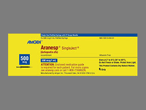 Aranesp (Albumin Free) Syringe — prescription drug image