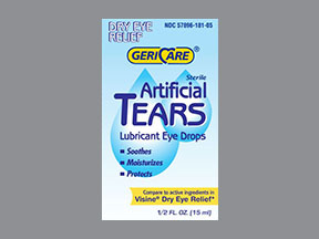 Artificial Tears Bottle — prescription drug image