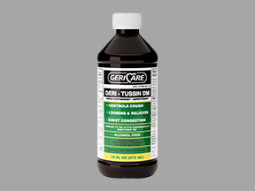 Geri-Tussin Dm Bottle — prescription drug image