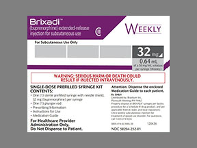 Brixadi (Weekly) Syringe — prescription drug image