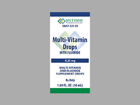Multi-Vitamin/Fluoride Bottle — prescription drug image