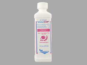 Vanacof Bottle — prescription drug image