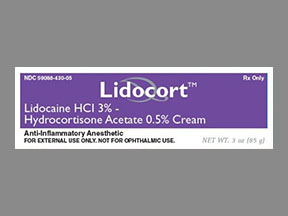 Lidocort Tube Of Cream — prescription drug image