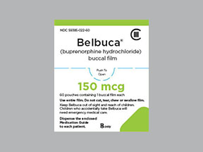 Belbuca Box — prescription drug image