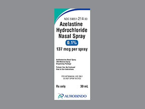 Azelastine Hcl Bottle Of Nasal Spray — prescription drug image