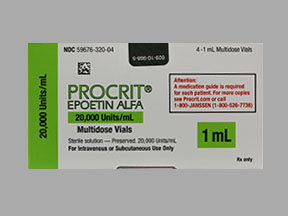 Procrit Vial — prescription drug image