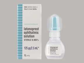 Latanoprost Bottle — prescription drug image