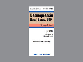 Desmopressin Acetate Spray Bottle — prescription drug image