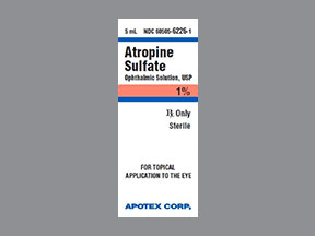 Atropine Sulfate Bottle — prescription drug image
