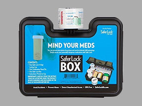 Safer Lock Box Package — prescription drug image