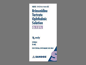 Brimonidine Tartrate Bottle — prescription drug image