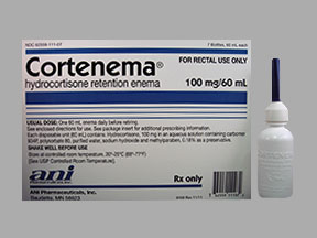 Cortenema Bottle — prescription drug image