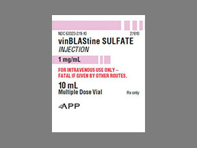 Vinblastine Sulfate Vial — prescription drug image