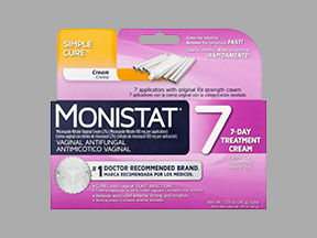 Monistat 7 Simply Cure Tube — prescription drug image