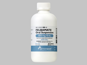 Felbamate Bottle — prescription drug image