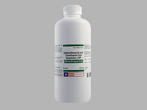 Sulfamethoxazole-Trimethoprim Bottle — prescription drug image