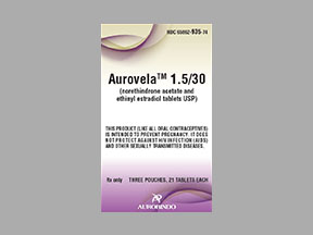 Aurovela 1.5/30 Disp Pack — prescription drug image