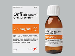 Onfi Bottle — prescription drug image
