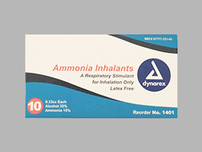 Ammonia Inhalants Box — prescription drug image