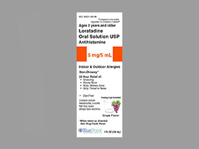 Loratadine Childrens Bottle — prescription drug image