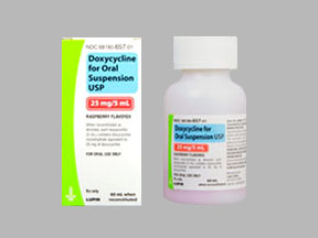 Doxycycline Monohydrate Bottle — prescription drug image