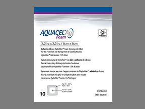 Aquacel Ag Foam Box — prescription drug image