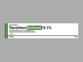 Tacrolimus Tube Of Ointment — prescription drug image