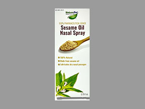 Sesame Oil Nasal Spray Pump Btl — prescription drug image