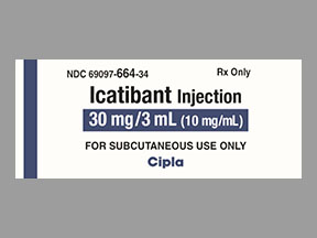 Icatibant Acetate Syringe — prescription drug image