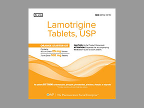Lamotrigine Starter Kit-Orange Kit — prescription drug image