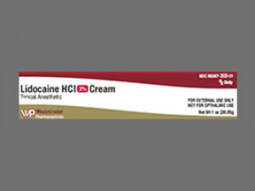 Lidocaine Hcl Tube Of Cream — prescription drug image