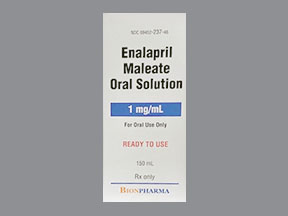 Enalapril Maleate Bottle — prescription drug image