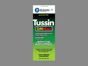 Tussin Dm Max Bottle — prescription drug image