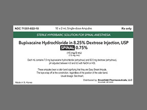 Marcaine Spinal Ampule — prescription drug image