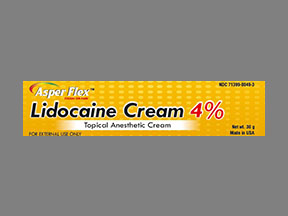 Asperflex Lidocaine Tube — prescription drug image