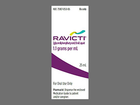 Ravicti Bottle — prescription drug image