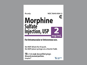 Morphine Sulfate Syringe — prescription drug image