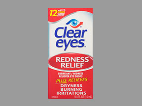 Clear Eyes Redness Relief Bottle — prescription drug image