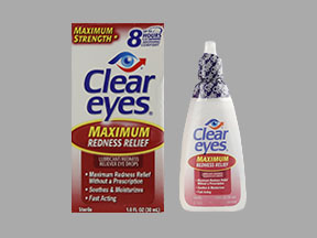 Clear Eyes Max Redness Relief Bottle — prescription drug image