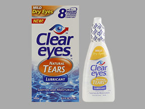 Clear Eyes Natural Tears Bottle — prescription drug image