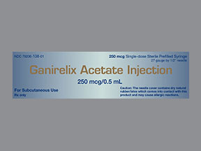 Ganirelix Acetate Syringe — prescription drug image