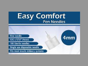 Easy Comfort Pen Needles Box — prescription drug image