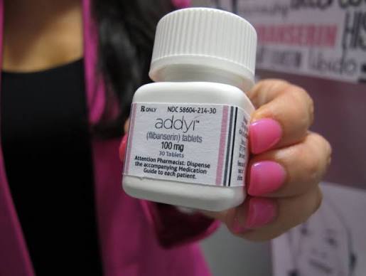Addyi Bottle — prescription drug image