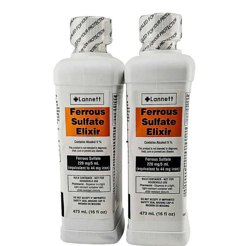 Ferrous Sulfate Bottle — prescription drug image
