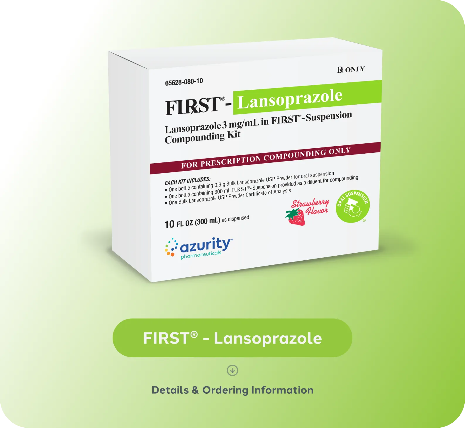 First-Lansoprazole Bottle — prescription drug image